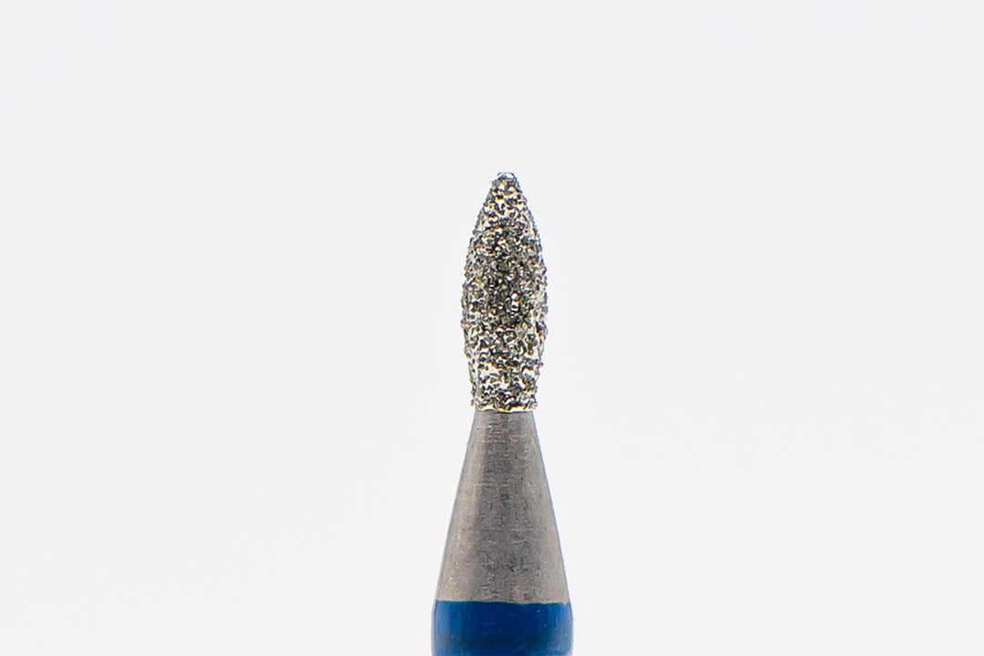 Forets à ongles diamantés D-95/2, forme bourgeon, taille de tête 1,4x4 mm