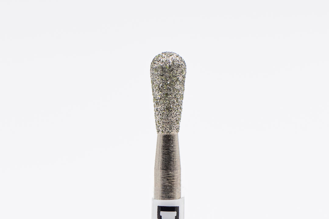 Diamond Nail Drill Bits D-88/1, shape pear, head size 2.5x5.0 mm