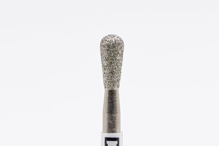 Diamond Nail Drill Bits D-88/1, shape pear, head size 2.5x5.0 mm