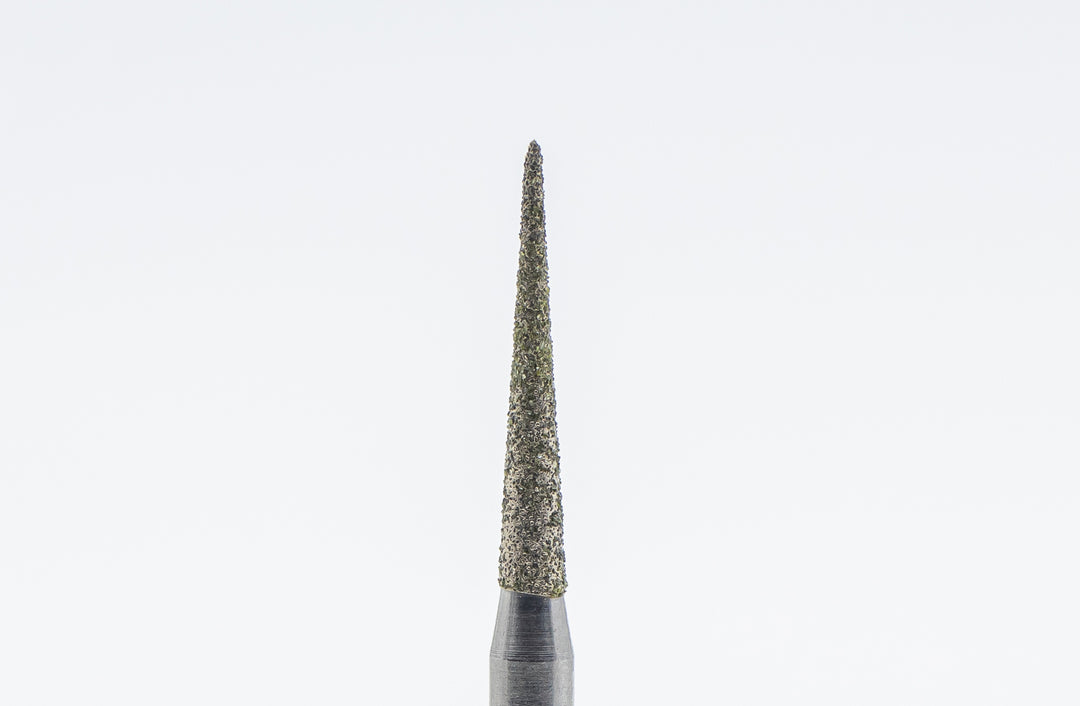 Forets à ongles diamantés D-71/1, forme aiguille, taille de tête 1,4x10 mm