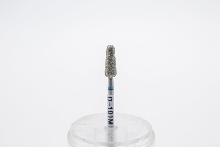 Foret à ongles diamant D-101, forme maïs, taille de tête 4,5x12 mm