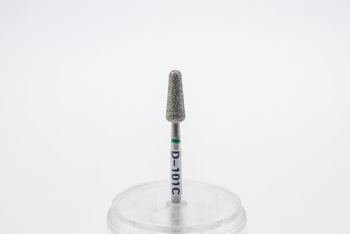 Foret à ongles diamant D-101, forme maïs, taille de tête 4,5x12 mm