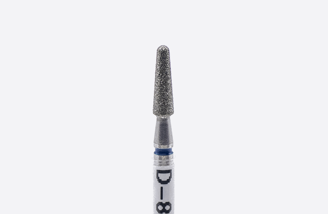Diamond  Nail Drill Bit D-84/3, shape rounded cone, head size 2.5x8 mm