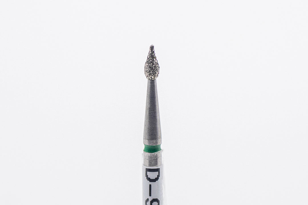 Forets à ongles diamantés D-94, forme goutte, taille de la tête 1,8x4 mm