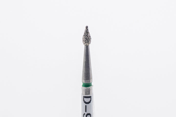 Forets à ongles diamantés D-94, forme goutte, taille de la tête 1,8x4 mm