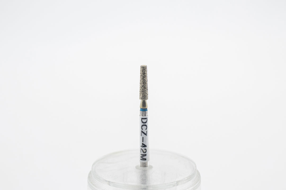 Coated Diamond Nail Drill Bits DCZ-42, shape tapered barrel, head size 2.5x10 mm