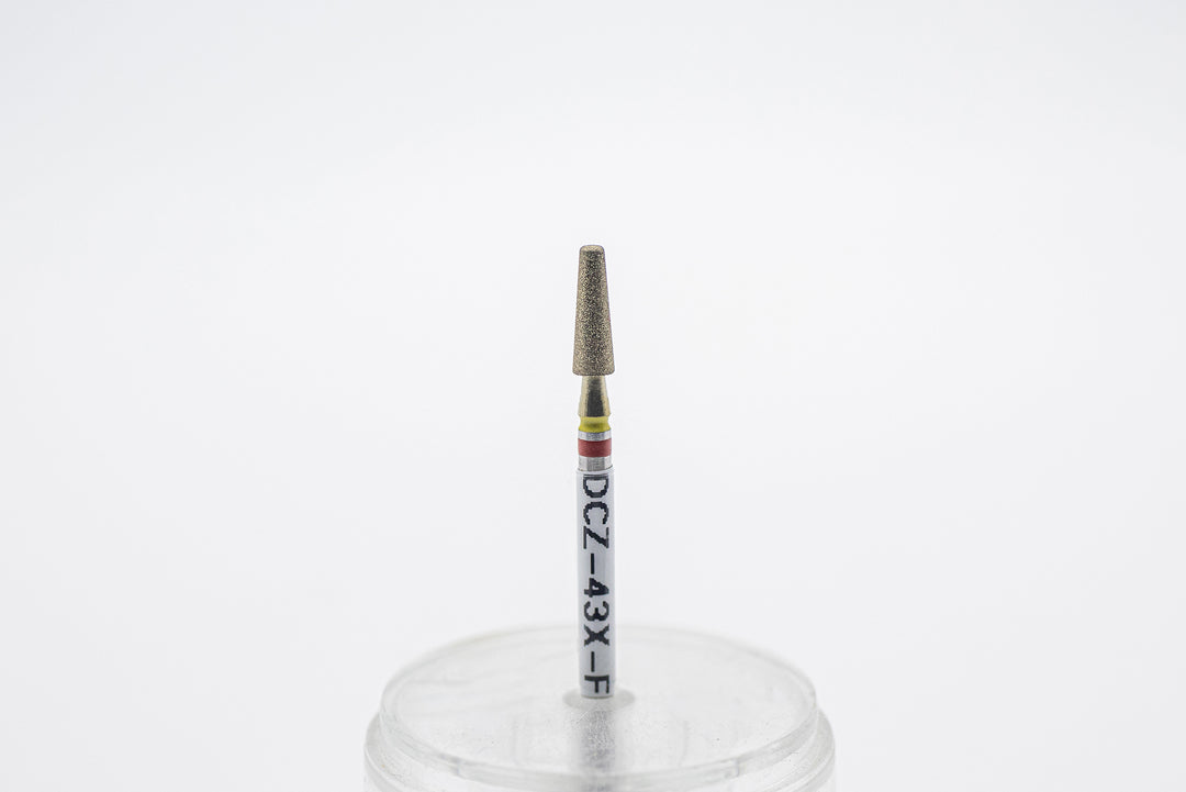 Coated Diamond Nail Drill Bits DCZ-43, shape tapered barrel, head size 3.1x10 mm