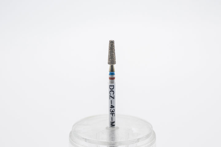 Coated Diamond Nail Drill Bits DCZ-43, shape tapered barrel, head size 3.1x10 mm