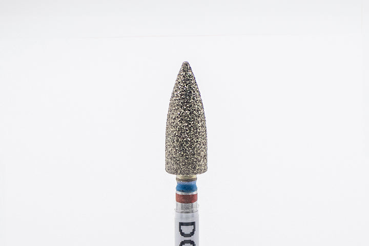 Coated Diamond Nail Drill Bit DCZ-107F-M, shape bullet, head size 4.5x12mm