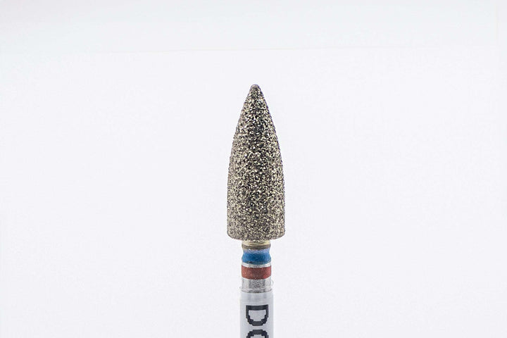 Coated Diamond Nail Drill Bit model DCZ-107F-M,  shape bullet, size 4.5x12mm
