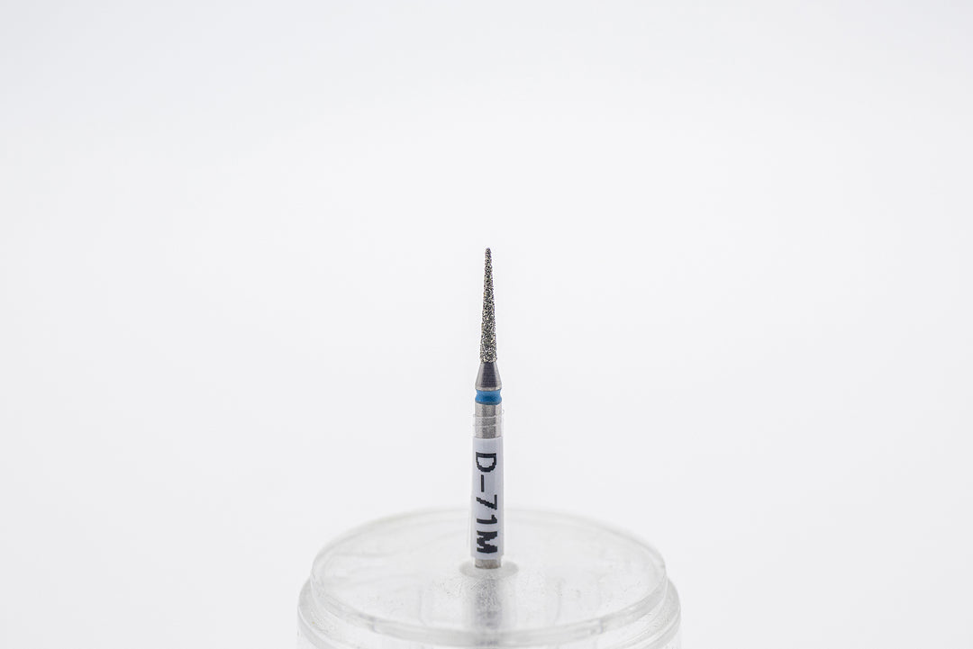Diamond Nail Drill Bit D-71, shape needle, head size 1.4x10 mm