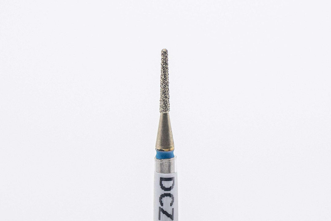 Coated Diamond Nail Drill Bit model DCZ-12, shape rounded cone, size 1.2x8mm