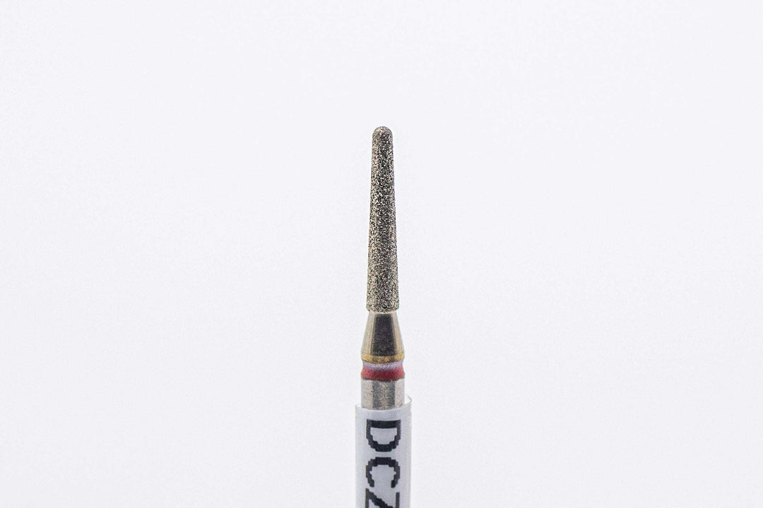 Coated Diamond Nail Drill Bit model DCZ-15, shape rounded cone, size 1.8x10mm