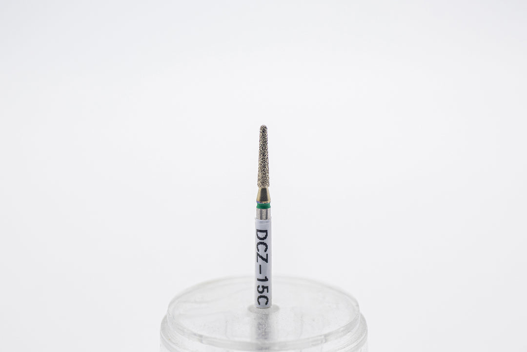 Forets à ongles diamantés revêtus DCZ-15, forme cône arrondi, taille de la tête 1,8x10 mm
