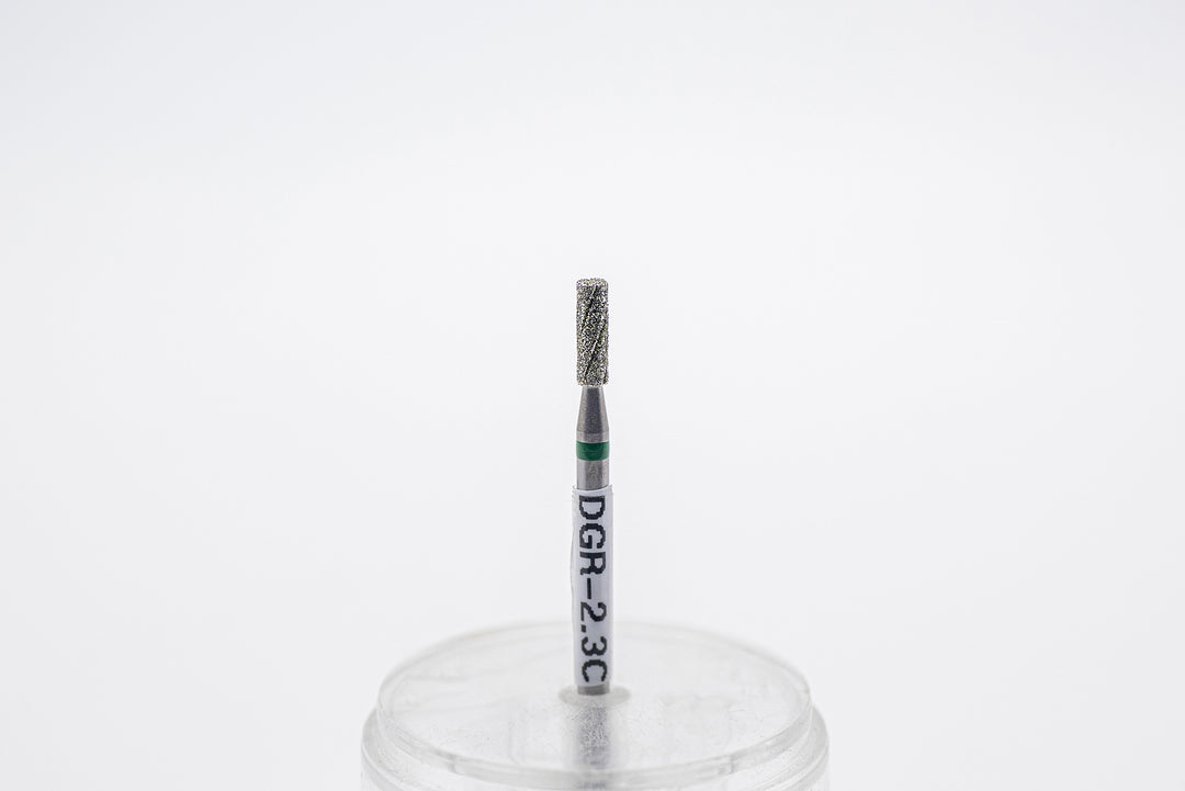 Diamond Cool Groove Nail Drill Bits DGR-2.3, shape barrel, head size 2.3x7 mm