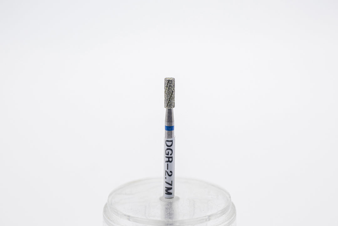 Diamond Cool Groove Nail Drill Bits DGR-2.7, shape barrel, head size 2.7x7 mm