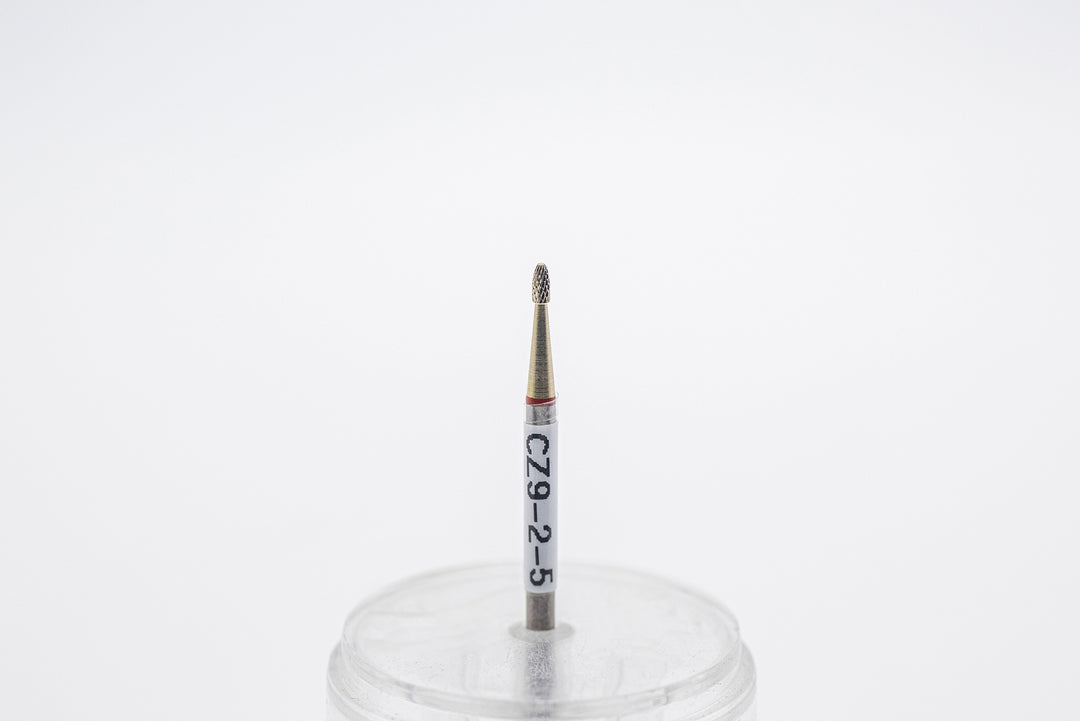 Foret à ongles en carbure de tungstène avec revêtement CZ9-2-5 fin, taille de la tête 1,4x3,0 mm 