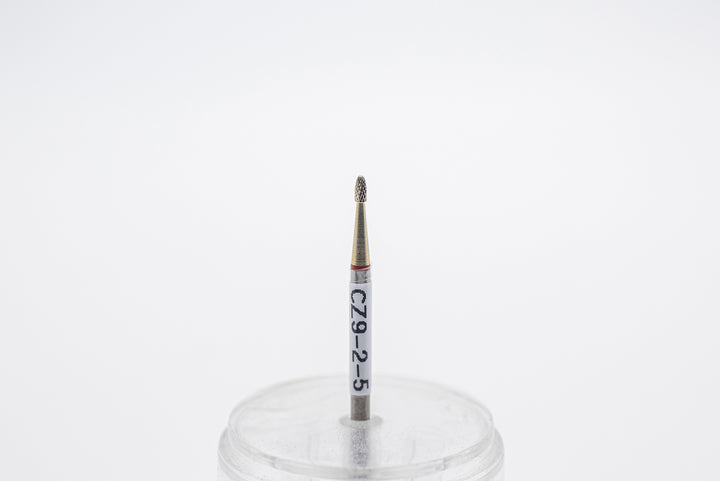 Foret à ongles en carbure de tungstène avec revêtement CZ9-2-5 fin, taille de la tête 1,4x3,0 mm 