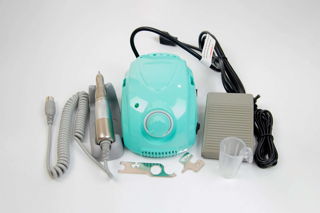 Saeyang Marathon 3 Champion E-file with SH30N Handpiece and on/off Pedal Original 30K RPM