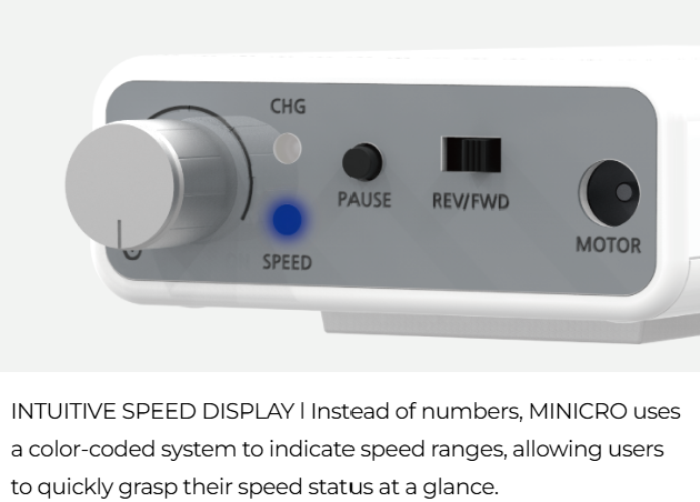 Saeyang MINI CRO portable cordless e-file with BS30 brushless handpiece