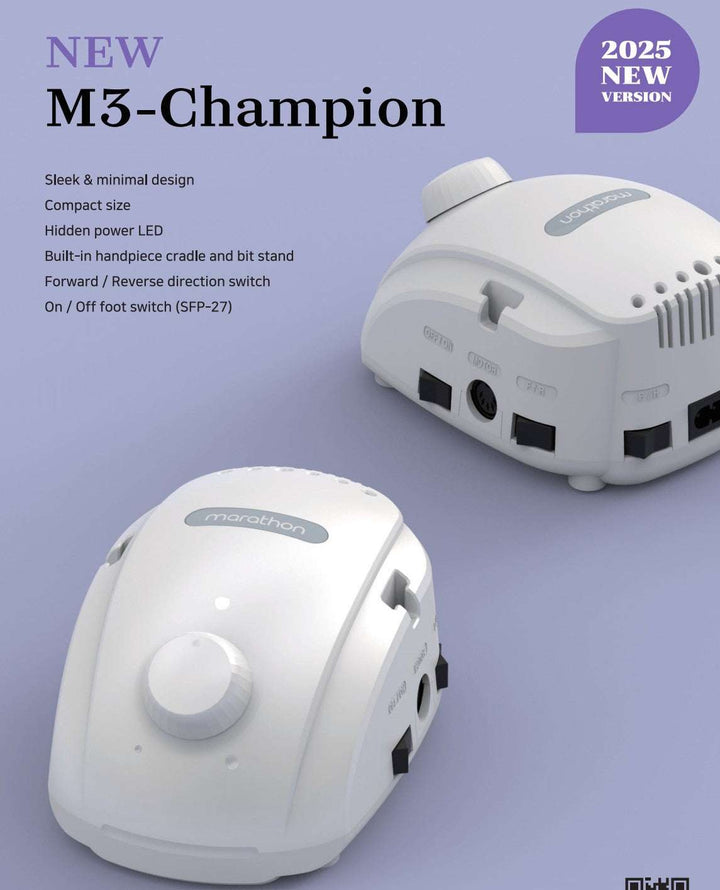 NEW Saeyang Marathon 3 Champion with SH30N or H37L1 or H38L handpiece, up to 35K RPM Original 2025 model