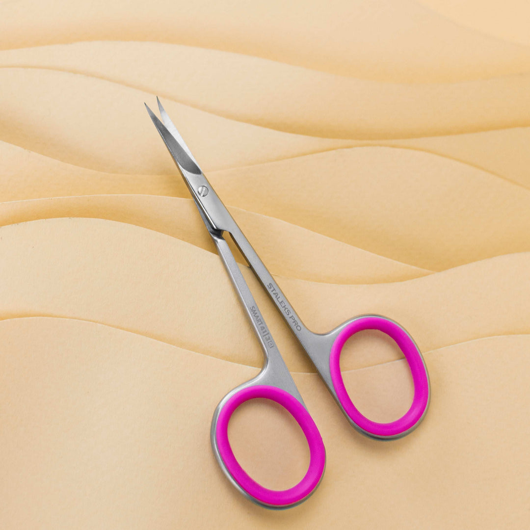 Staleks Pro Cuticle Scissors with Hook Smart 41 Type 3 — 24 mm blades