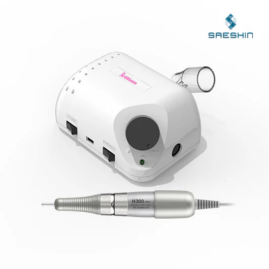 Saeshin Brillian B210 with H300 Metal handpiece Original Nail Drill - brand new e-file