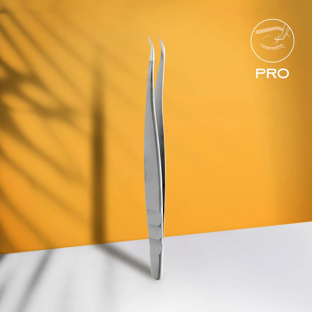 Staleks Professional Eyelash Tweezers EXPERT 41 TYPE 3 (curved)