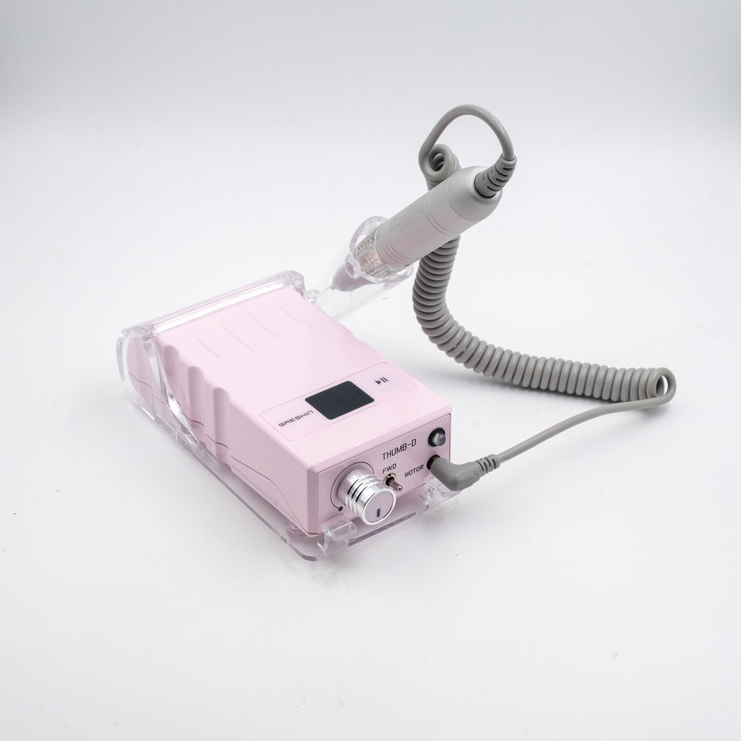 Saeshin Strong THUMB-D with Digital RPM Display, Fast Charge,  Portable E-file with H326 Handpiece | Cordless Rechargeable Nail Drill Kit | Salon-Grade Efile Nail Machine (Copy)