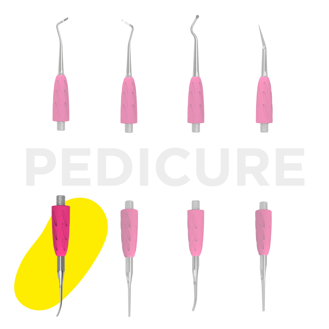 Narrow Toenail File with Bent End – Working Part of the Pusher COMBO UNIQ 35 for Pedicure