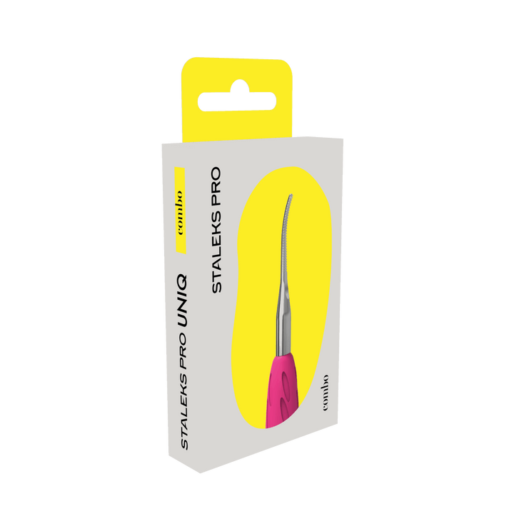 Narrow Toenail File with Bent End – Working Part of the Pusher COMBO UNIQ 35 for Pedicure