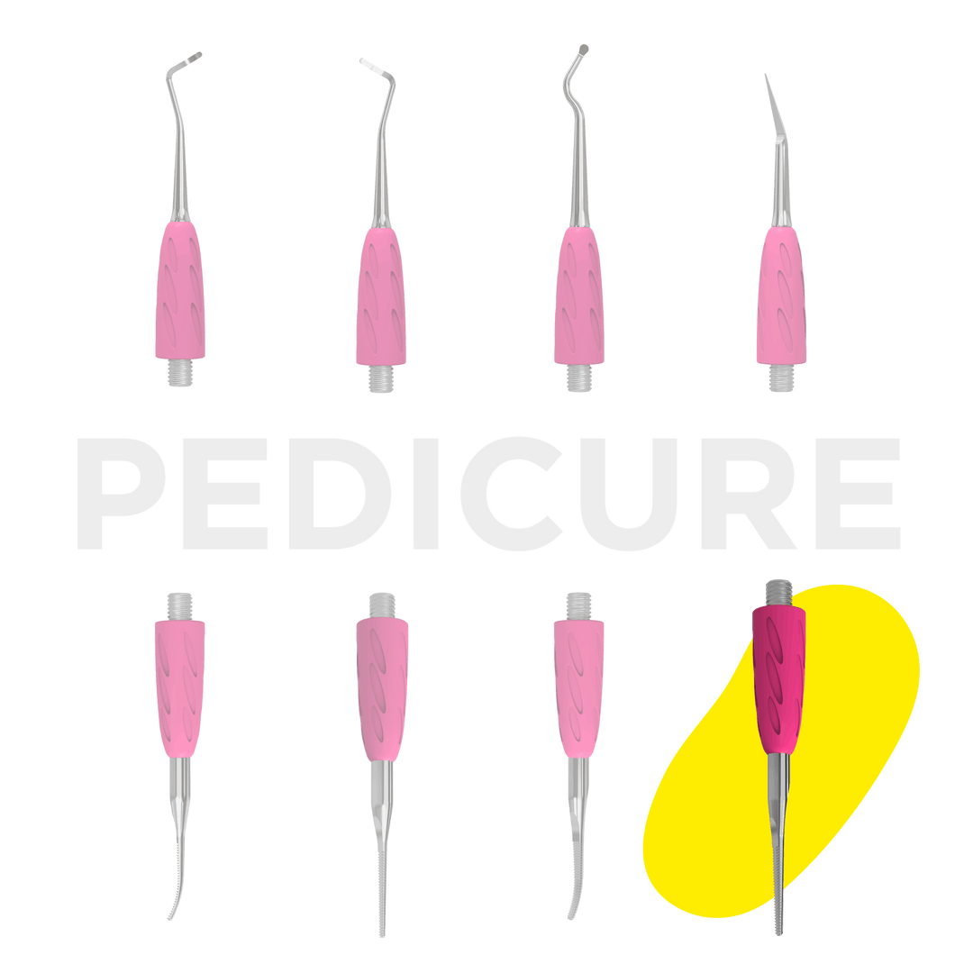 Straight toenail file - working part of the pusher Combo UNIQ 38 for Pedicure