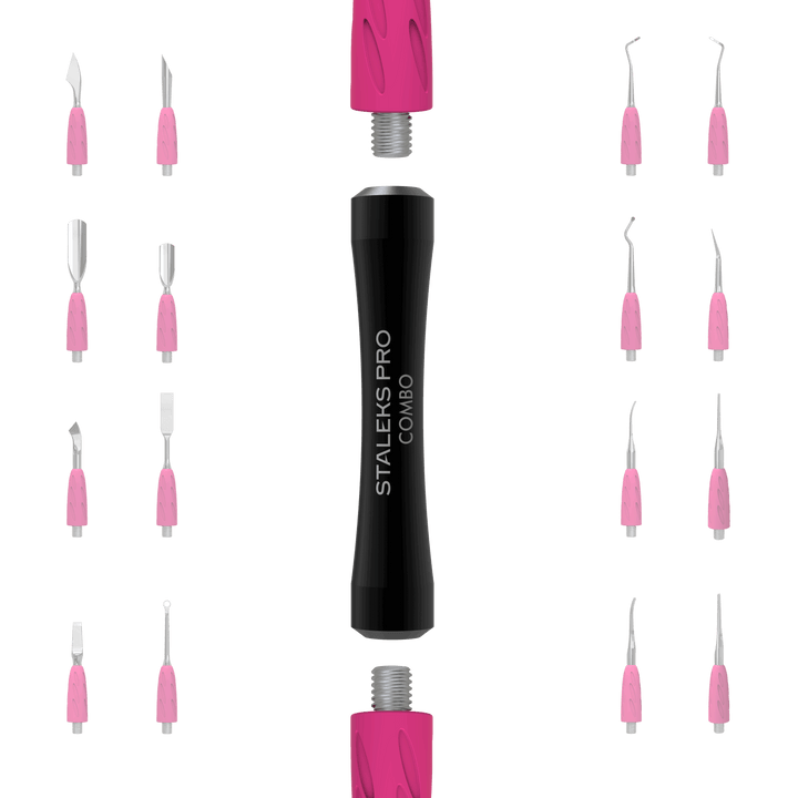 Handle of the pusher Combo UNIQ 10b for replaceable working parts - Black