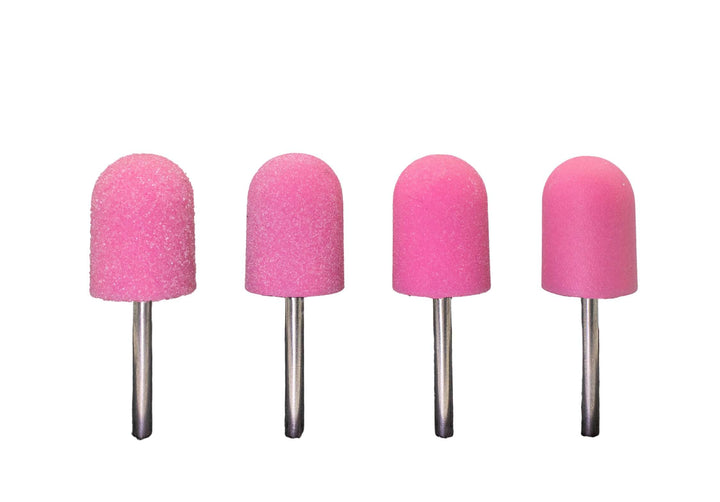 Pink Fabric Base Sanding Caps, size 10×15 mm — 60 pieces