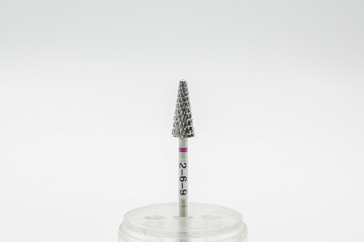 Tungsten Carbide Nail Drill Bit 2-6-9, coarse; head size 6x15.5mm