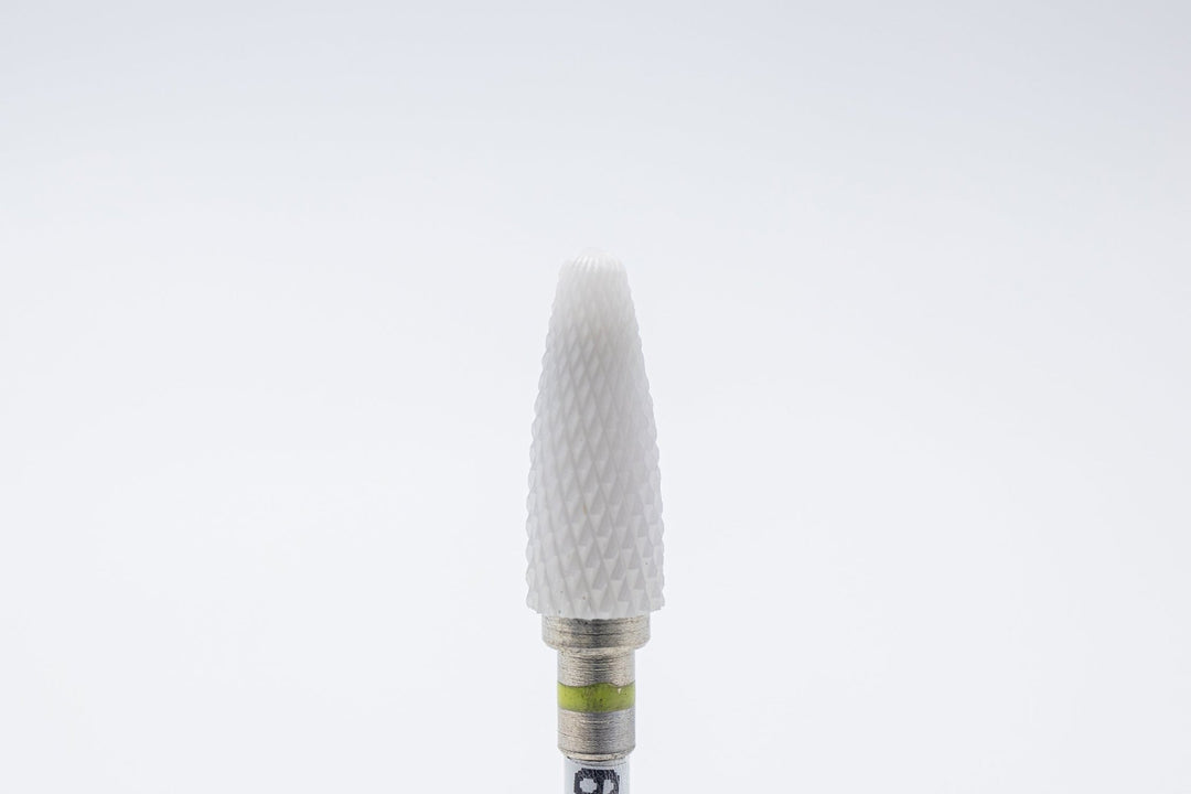 Ceramic drill bit 6 - 1 - 10 Extra Fine, shape Bullet, head size 5.5x14.5mm, 3/32" shank | for Acrylic Gel Nails | E - file Manicure Pedicure - U - tools - U - tools