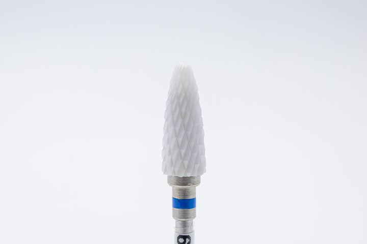 Ceramic drill bit 6 - 3 - 10 Medium, shape Bullet, head size 5.5x14.5mm, 3/32" shank | for Acrylic Gel Nails | E - file Manicure Pedicure - U - tools - U - tools