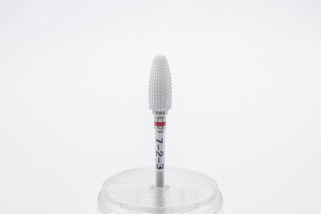 Ceramic Nail Drill Bit model 7 - 2 - 3 fine, head 6*15mm, 3/32" shank | for Acrylic Gel Nails | E - file Manicure Pedicure - U - tools - U - tools