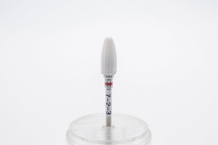 Ceramic Nail Drill Bit model 7 - 2 - 3 fine, head 6*15mm, 3/32" shank | for Acrylic Gel Nails | E - file Manicure Pedicure - U - tools - U - tools