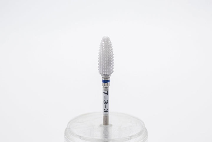 Ceramic Nail Drill Bit model 7 - 3 - 3 medium, head 6*15mm, 3/32" shank | for Acrylic Gel Nails | E - file Manicure Pedicure - U - tools - U - tools