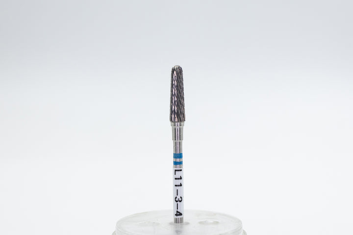 Left-Handed Tungsten Carbide Nail Drill Bit L11-3-4 – Rounded Cone Medium; head size 4x13mm