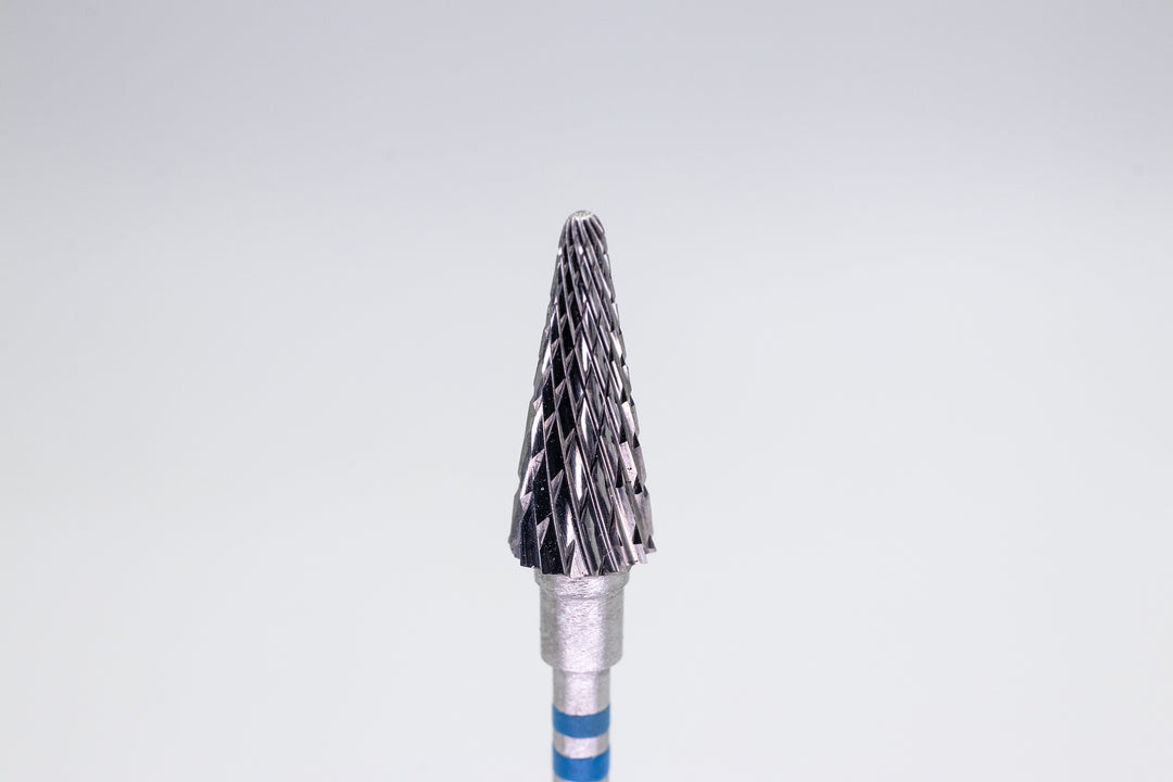 Left-Handed Tungsten Carbide Nail Drill Bit L11-3-9 – Rounded Cone Medium ; head size 6x14mm