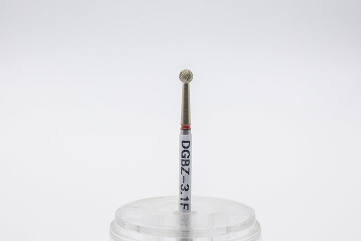 Diamond Cool Groove Nail Drill Bit Ball with special coating Model DGBZ-3.1, size 3.1x2.9 mm | U-tools