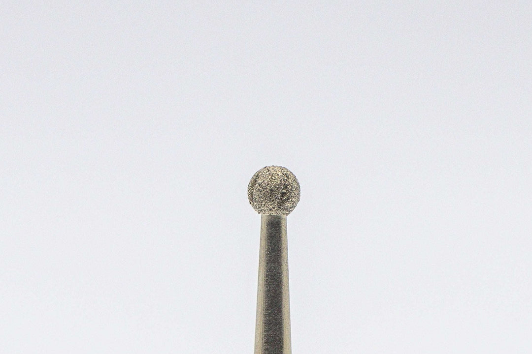 Diamond Cool Groove Nail Drill Bit Ball with special coating Model DGBZ-3.1, size 3.1x2.9 mm | U-tools