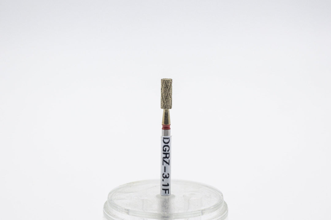 Coated Diamond Cool Groove Nail Drill Bits DGRZ - 3.1, shape barrel, head size 3.1x8mm - U - tools - U - tools