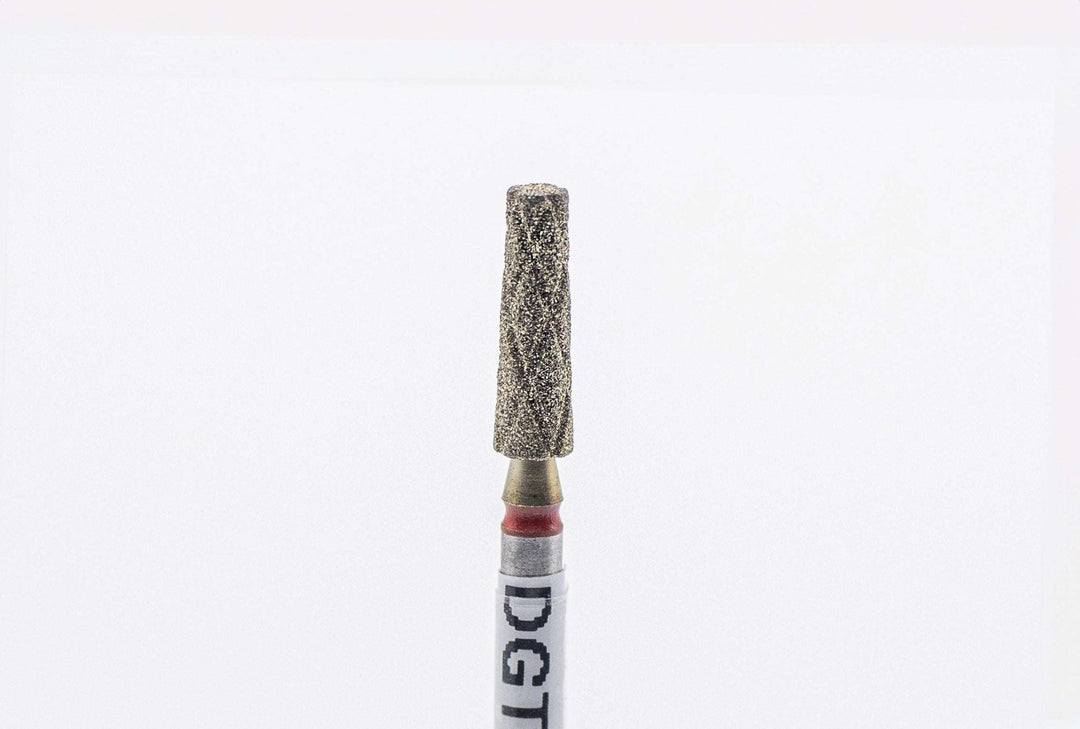 Coated Diamond Cool Groove Nail Drill Bit  DGTZ-3.1, shape half-cone, size 3.1x10 mm