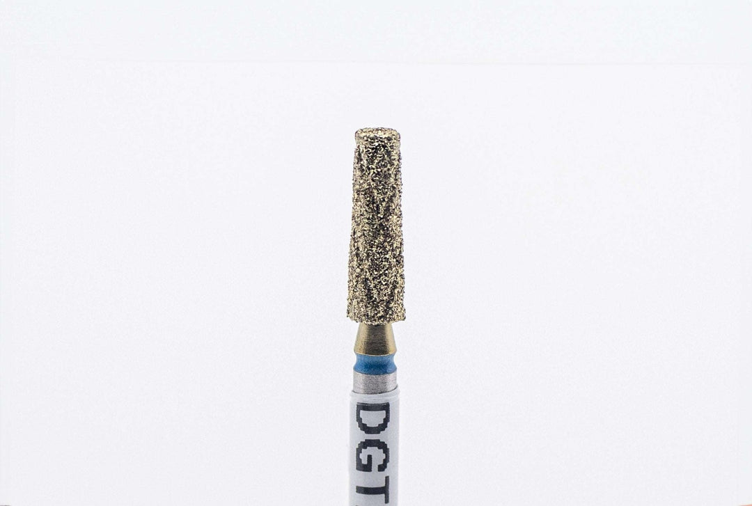Coated Diamond Cool Groove Nail Drill Bit  DGTZ-3.1, shape half-cone, size 3.1x10 mm