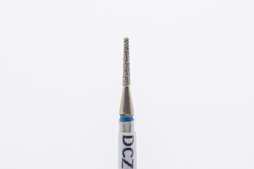 Coated Diamond Nail Drill Bit model DCZ-12, shape Cone Rounded, size 1.2x8mm