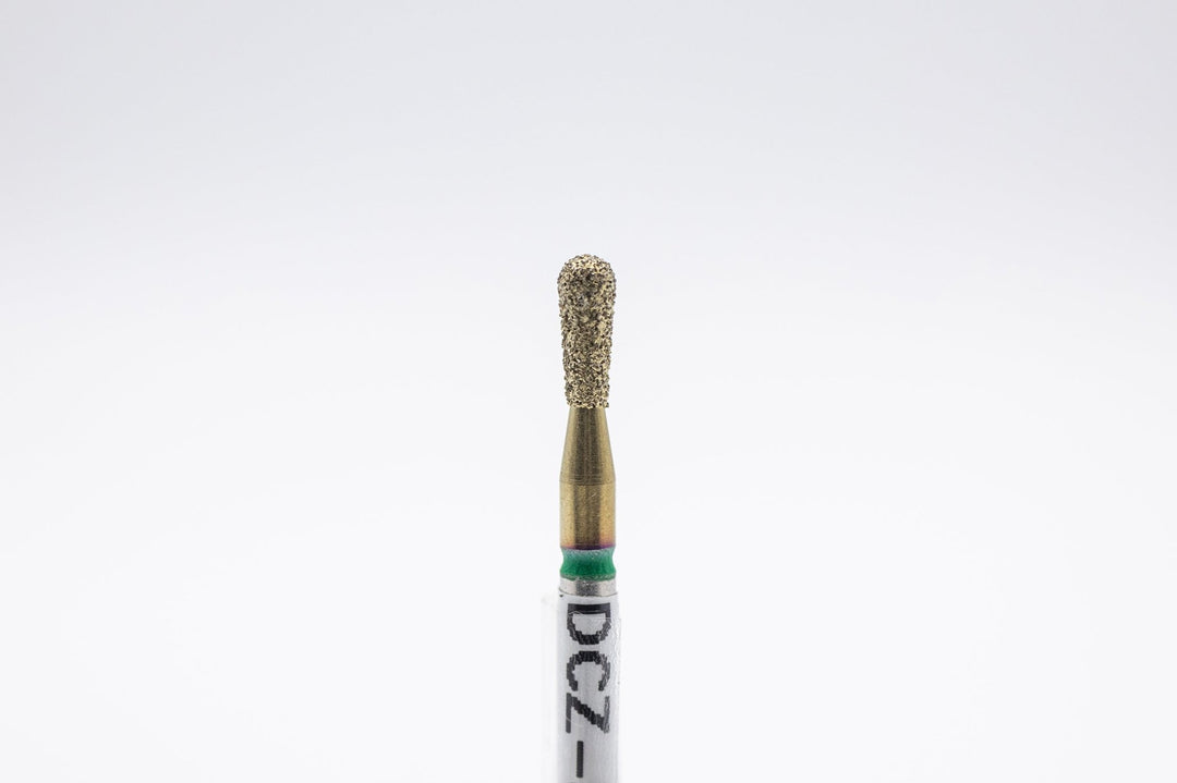 Coated Diamond Nail Drill Bit DCZ - 87, shape pear, head size 2.3x6 mm - U - tools - U - tools