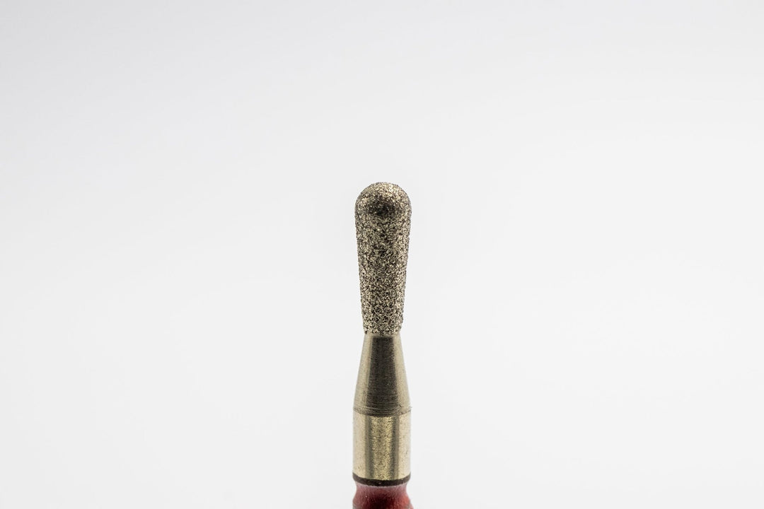 Coated Diamond Nail Drill Bit DCZ - 87, shape pear, head size 2.3x6 mm - U - tools - U - tools